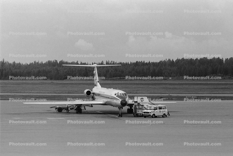 OK-CFH, Tupolev Tu-134A, CSA Czechoslovak Airlines, Helsinki Airport