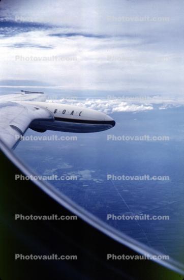 lone wing in flight, 1960s