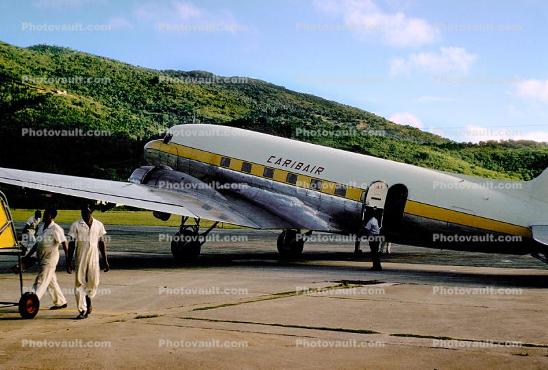 Caribair Douglas DC-3 Twin Engine Prop, 1960s