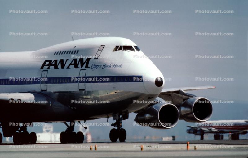 N539PA, Boeing 747SP-21, San Francisco International Airport (SFO), Pan American Airways PAA, Clipper Black Hawk, 747SP