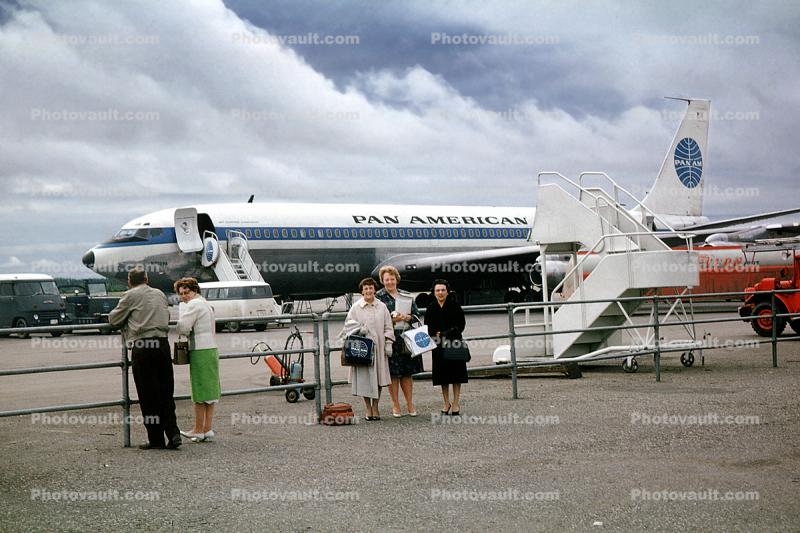 N703PA, Boeing 707-331, Clipper Dashaway, Fairbanks, Alaska
