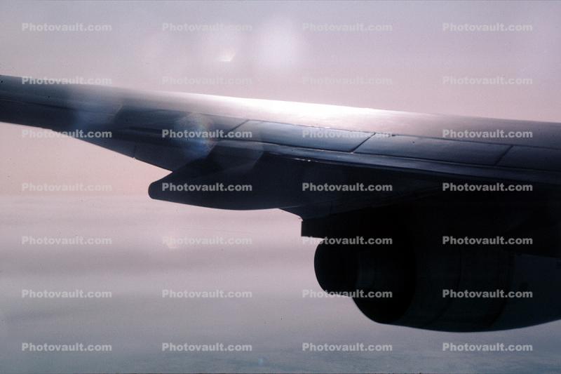 RB211 Jet Engine, Lone Wing in Flight