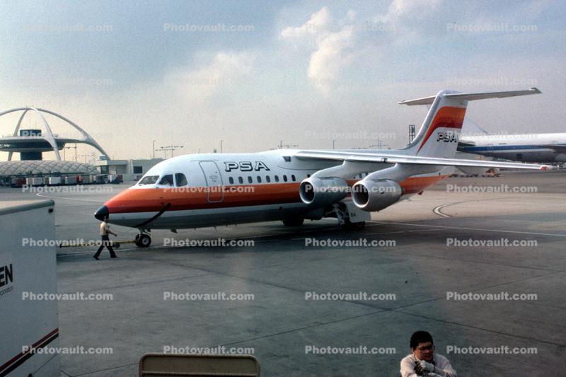 N364PS, PSA, Pacific Southwest Airlines, Bae 146-200