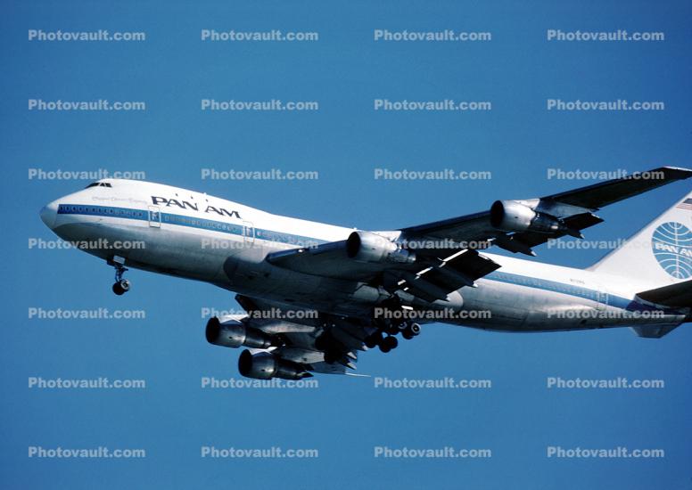 N731PA, Boeing 747-121, (SFO), Pan American Airways PAA, Boeing 747-100 series, JTD-7A, JTD-7
