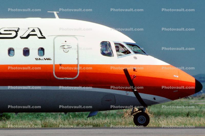 N348PS, Bae 146-200, PSA, Pacific Southwest Airlines, (SFO)