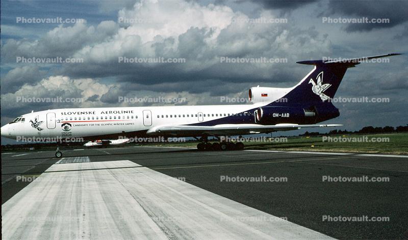 OM-AAB, Slovenske Aerolinie, Slovenia Airlines, Tupolev Tu-154M