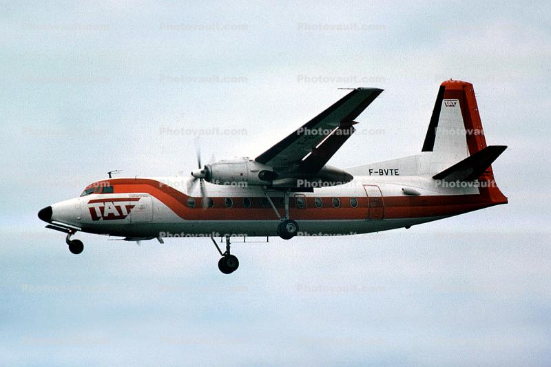 F-BVTE, Fokker F27-200 Friendship, July 1977, 1970s