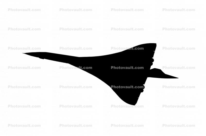 British Airways BAW silhouette, logo, shape, Planform