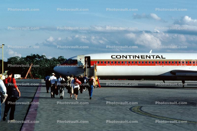 Boeing 727, Continental Airlines COA, Rampstairs, ramp