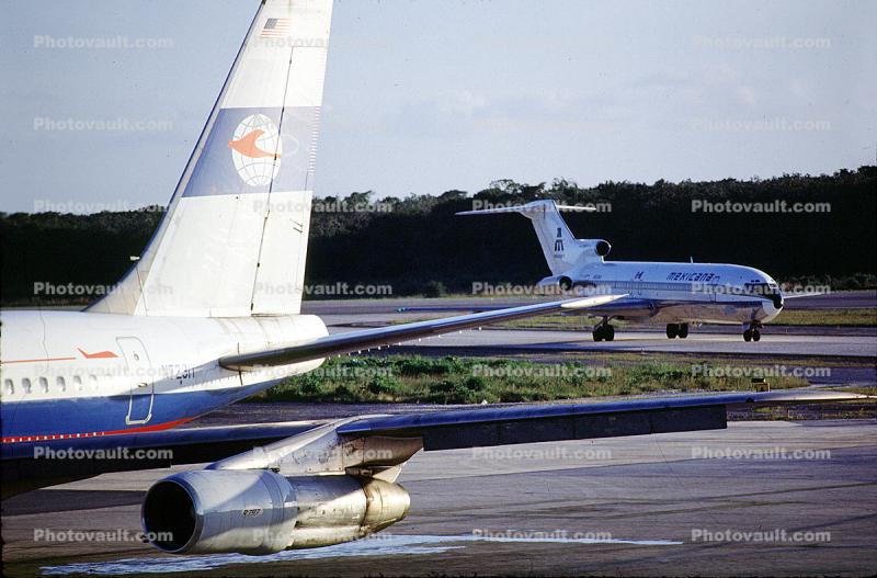 N553NA, Boeing 727-2J7, Mexicana Airlines, Cancun, JT8D-15 s3, JT8D, 727-200 series