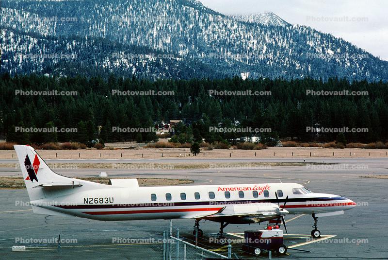 N2683U, American Eagle EGF, Fairchild SA-227AC Metro III, Lake Tahoe Airport TVL