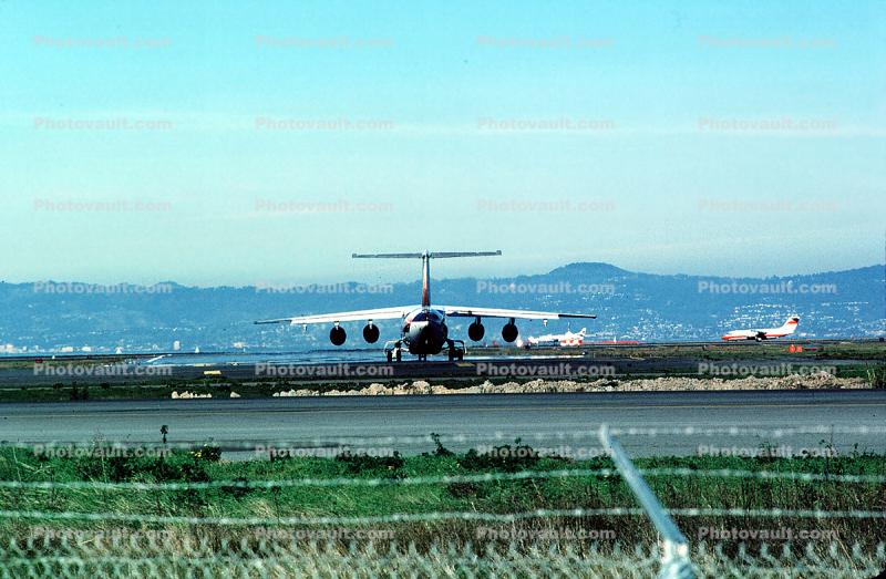 San Francisco International Airport (SFO), Air California ACL, N146AC, Bae 146-200