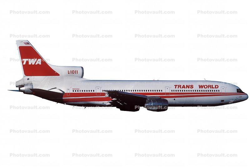 Trans World Airlines TWA, Lockheed L-1011-1, N31032, photo-object, object, cut-out, cutout, RB211