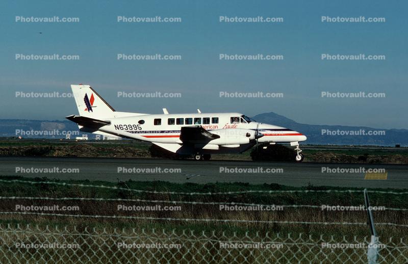N63995, Pratt & Whitney Canada PT6A-36, American Eagle EGF, AA, (SFO), Beechcraft C99, PT6A-36, PT6A