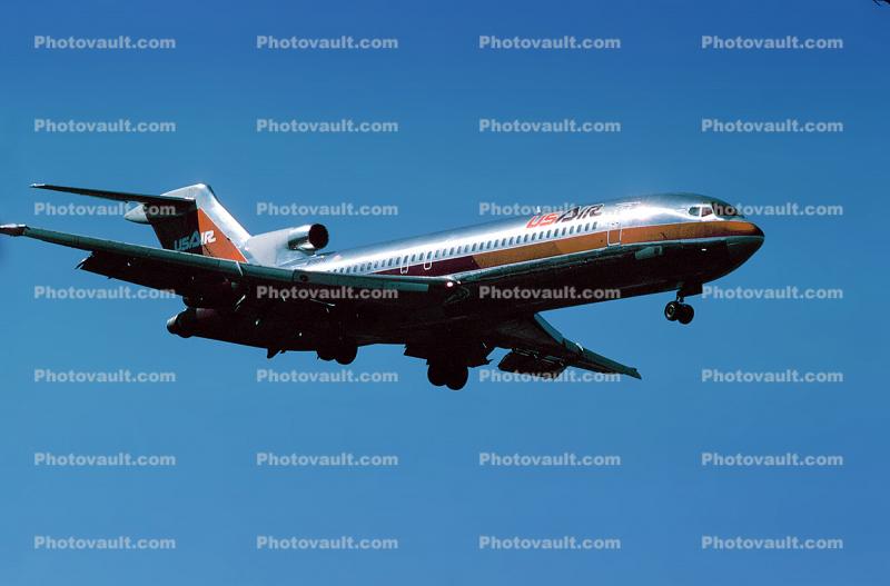 N783AL, Boeing 727-227, US Airways AWE, JT8D-17A s3, JT8D, (SFO), 727-200 series