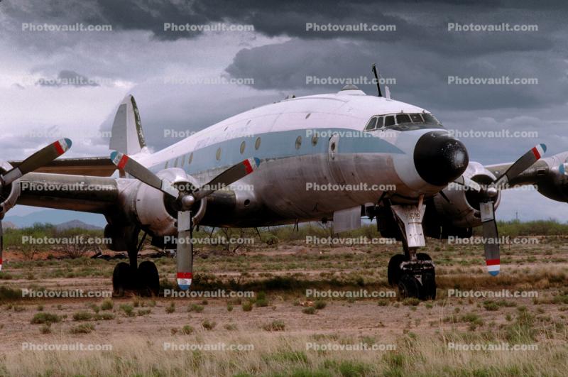 Lockheed VC-121B USAF, 48-0608, 80608, O-80608, N608AS, Lockheed 749-79 Constellation,, Ryan Airfield, Airport, (RYN), Tucson