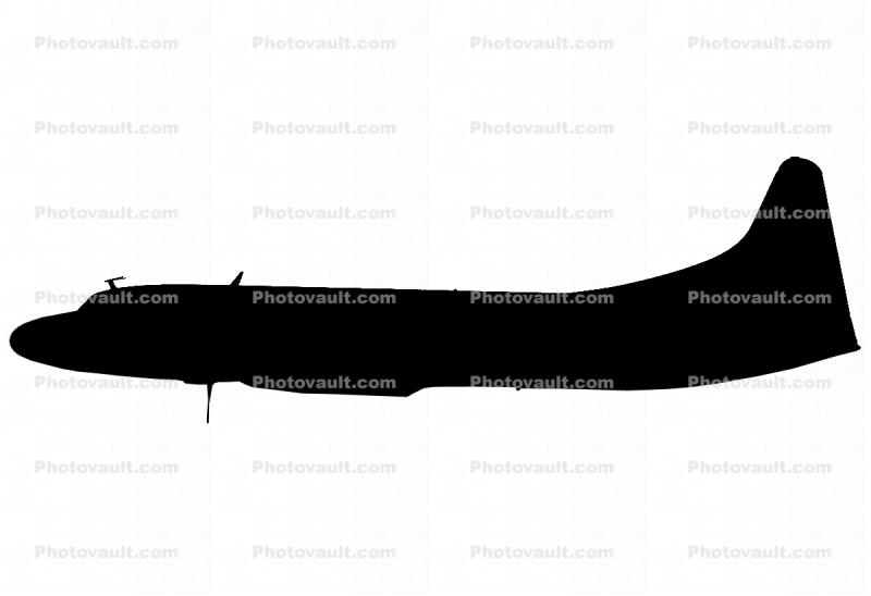 Silhouette Convair CV-580, N7743U, logo, shape