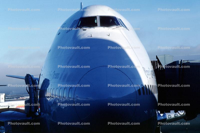 N735PA, Boeing 747-121, San Francisco International Airport (SFO), Clipper Spark of the Ocean, 747-100 series, JT9D-7A, JT9D
