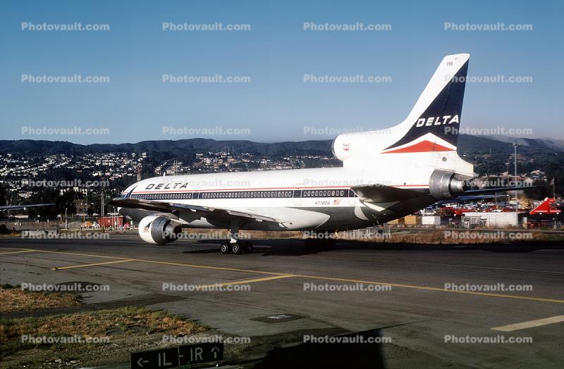 N719DA, Delta Air Lines, Lockheed L-1011, San Francisco International Airport (SFO)
