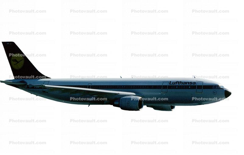 Lufthansa, Airbus A300, photo-object, object, cut-out, cutout