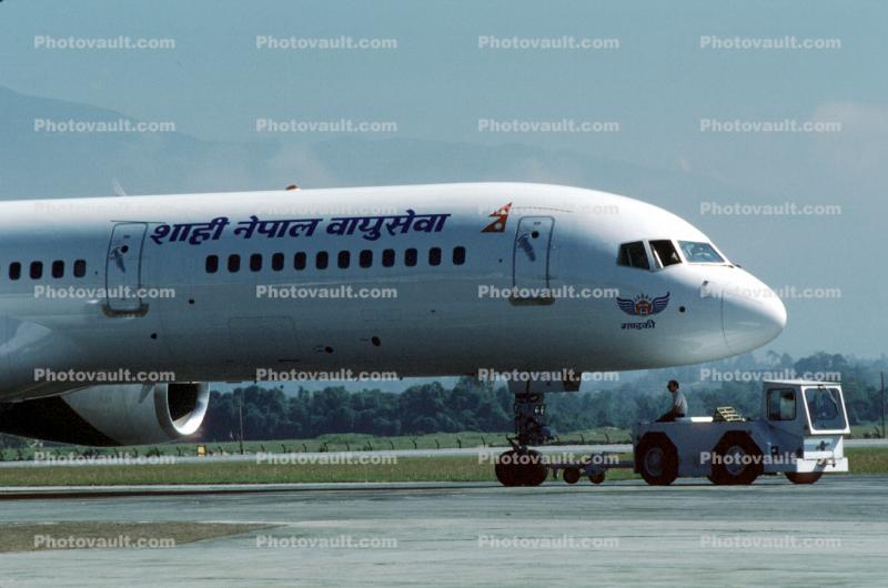 9N-ACB, Boeing 757-2F8M, Kathmandu International Airport, RB211-535 E4, RB211, 757-200 series