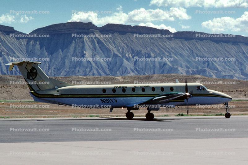 N91YV, Mesa Airlines, Beech 1900C-1, PT6A