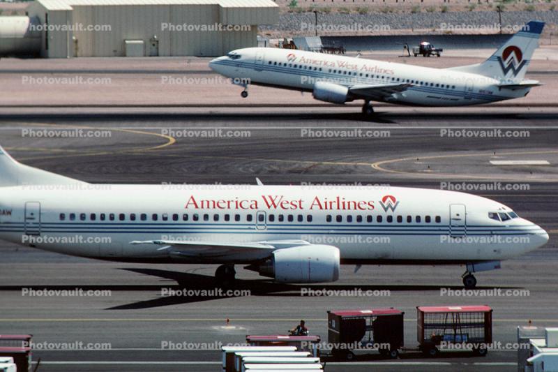 N160AW, Boeing 737-3G7, 737-300 series, America West Airlines AWE, CFM56-3B2, CFM56