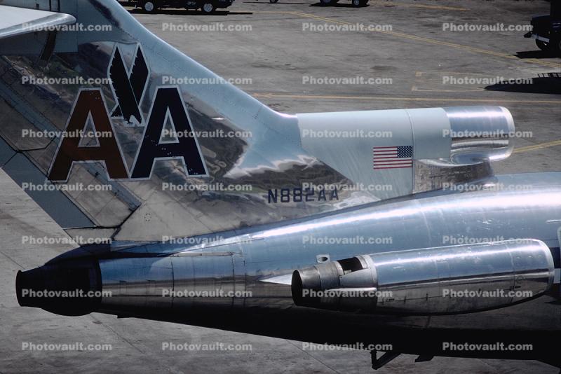 N882AA, American Airlines AAL, Boeing 727-223, Phoenix, Arizona, JT8D, JT8D-9A s3, 727-200 series