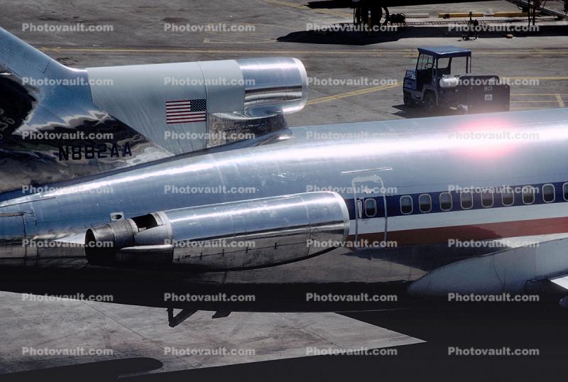 N882AA, American Airlines AAL, Boeing 727-223, Phoenix, Arizona, JT8D, JT8D-9A s3, 727-200 series