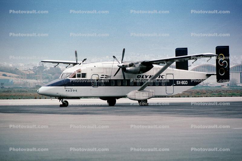 SX-BGD, Short 330-100, Olympic Airlines, Isle of Naxos