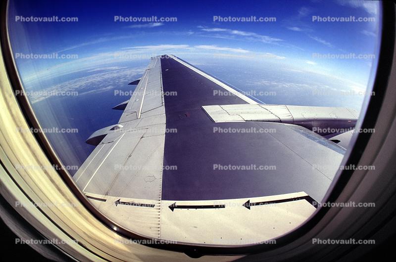 Window, Boeing 737-500 lone Wing in Flight, 30/05/1993