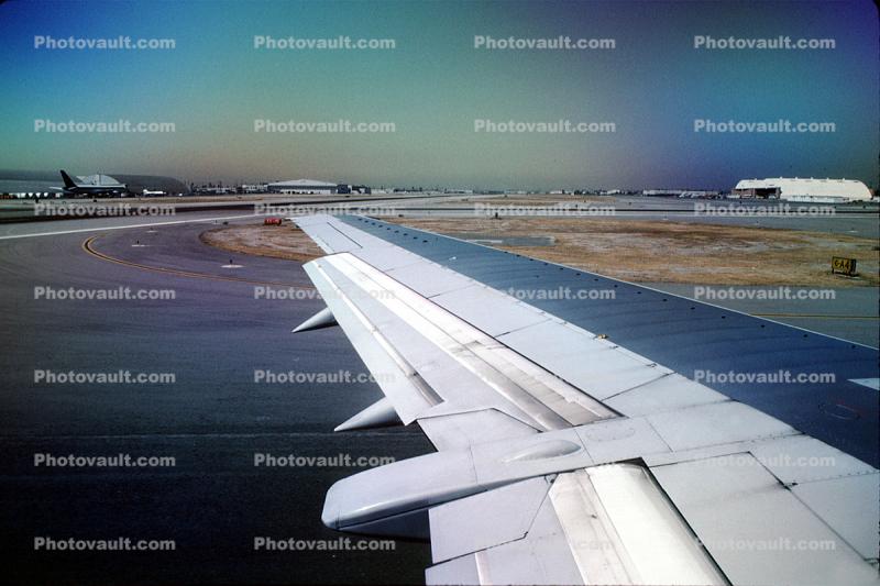 Lone Wing of a Boeing 737, Burbank-Glendale-Pasadena Airport (BUR)