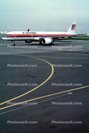 N543UA, United Airlines UAL, Boeing 757-222, 757-200 series, ETOPS, PW2037, PW2000
