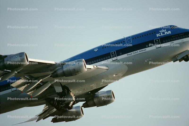 PH-BUR, Boeing 747-206B, KLM Airlines, 747-200 series, CF6-50E2, CF6, take-off