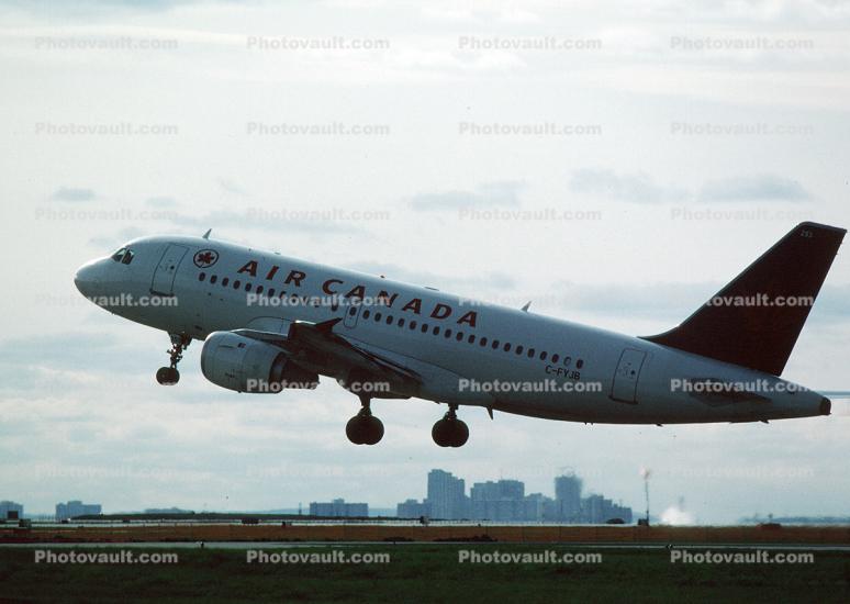 C-FYJB, Air Canada ACA, Airbus A319-114, CFM56-5A5, CFM56