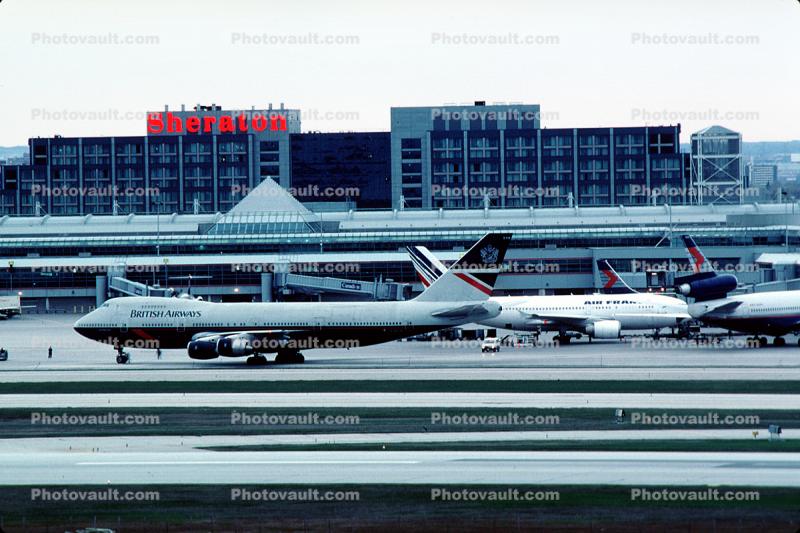 G-BDXN, Boeing 747-236B, British Airways BAW, Sheraton Hotel