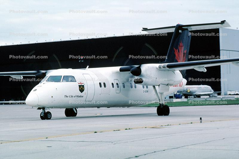 C-GION, de Havilland Canada DHC-8 102, Air Canada ACA, City of Windsor