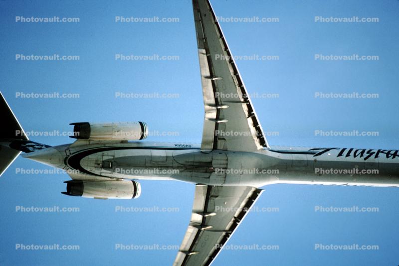 N950AS, McDonnell Douglas MD-83, Alaska Airlines ASA, JT8D, JT8D-219