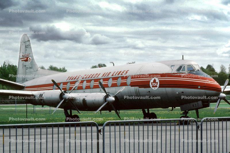 CF-THI, Vickers 757 Viscount, Rockcliffe Airport, (YRO), Ottawa
