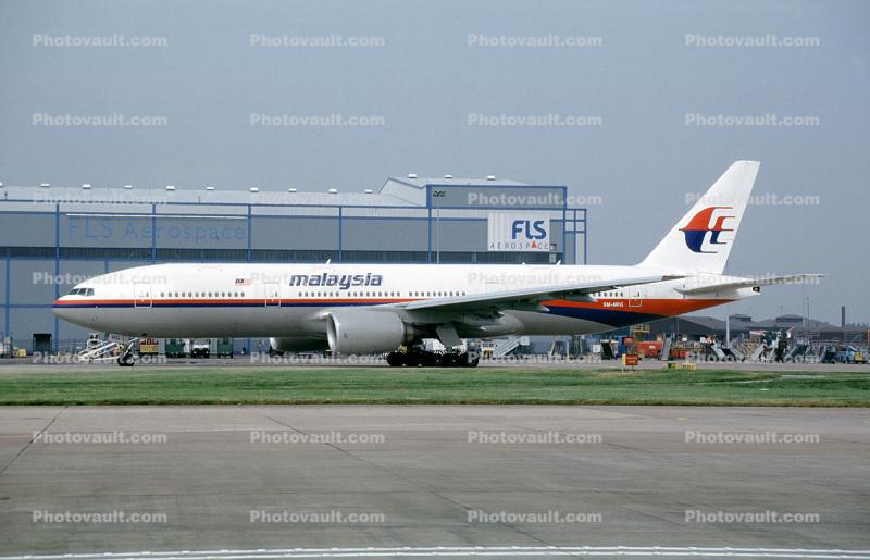 9M-MRG, Boeing 777-2H6ER, FLS Aerospace Hangar, Copenhagen, Trent 892
