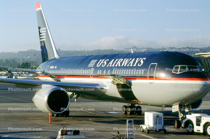 N648US, US Airways, Boeing 767-201ER, CF6