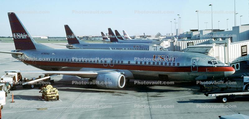 N780AU, Boeing 737-4B7, US Airways AWE, 737-400 series, CFM56-3B2, CFM56