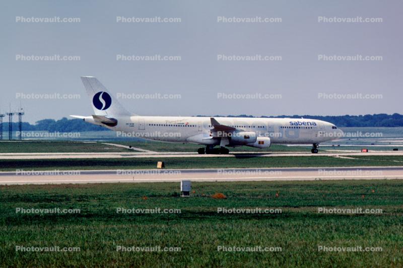 OO-SCW, Airbus A340-212, Sabena, CFM56-5C2, CFM56