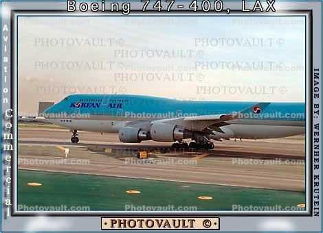 HL7495,  747, Boeing 747-4B5, PW4056, PW4000, LAX