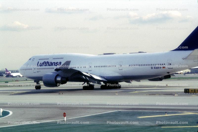 D-ABVP, Boeing 747-430, 747-400, LAX, Lufthansa, CF6, CF6-80C2B1F