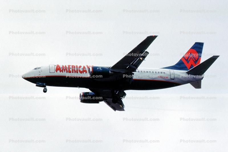 N327AW, Boeing 737-3Q8, America West Airlines AWE, 737-300 Series, CFM56-3B2, CFM56