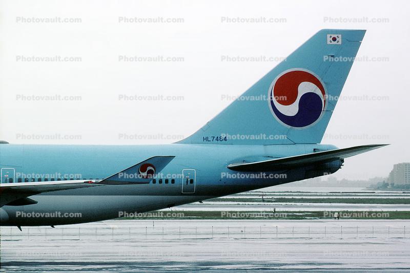 HL7484, Boeing 747-4B5BC, Korean Air KAL, 747-400 series, (SFO)