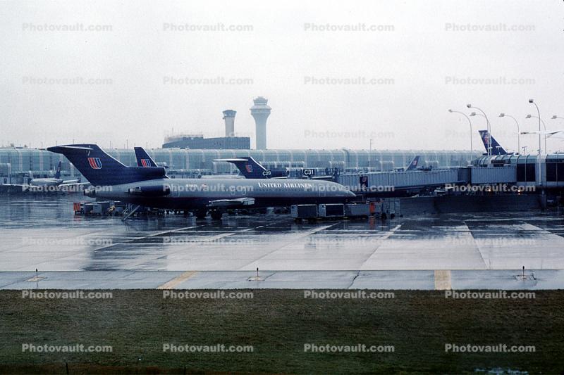 N7443U, Boeing 727-222, United Airlines UAL, JT8D-15 s3, JT8D, 727-200 series