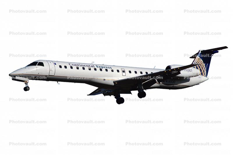 N14930, Embraer EMB-145EP, Continental Express, photo-object, object, cut-out, cutout, EMB-145
