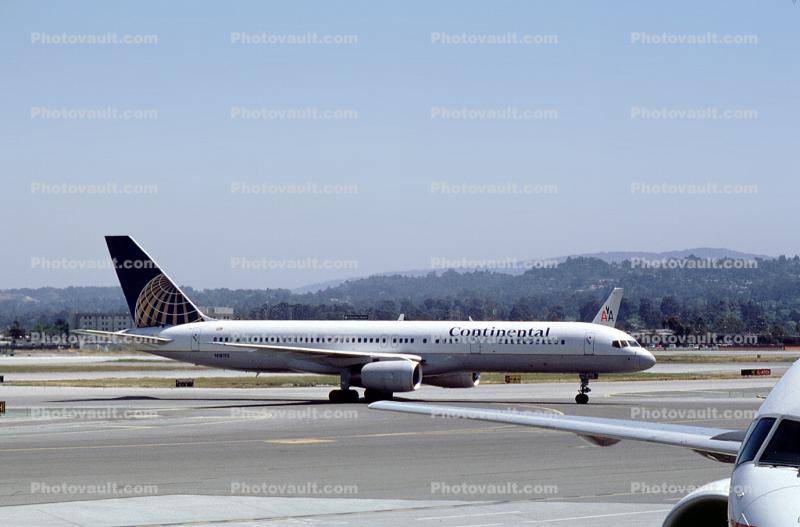 N18112, Boeing 757-224, Continental Airlines COA, San Francisco International Airport (SFO), RB211-535E4B, RB211